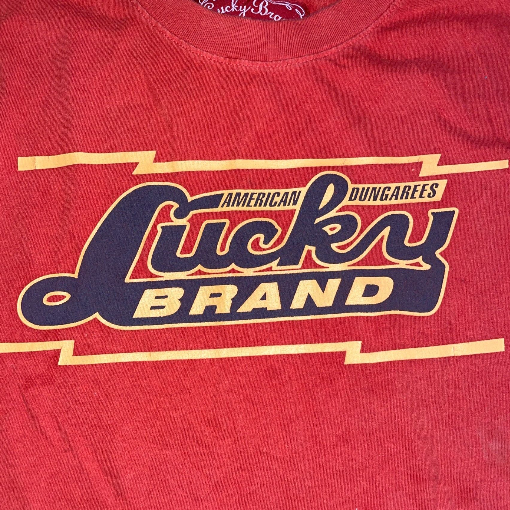 Lucky Brand Lucky Brand orange T-Shirt Mens L Size US L / EU 52-54 / 3 - 2 Thumbnail