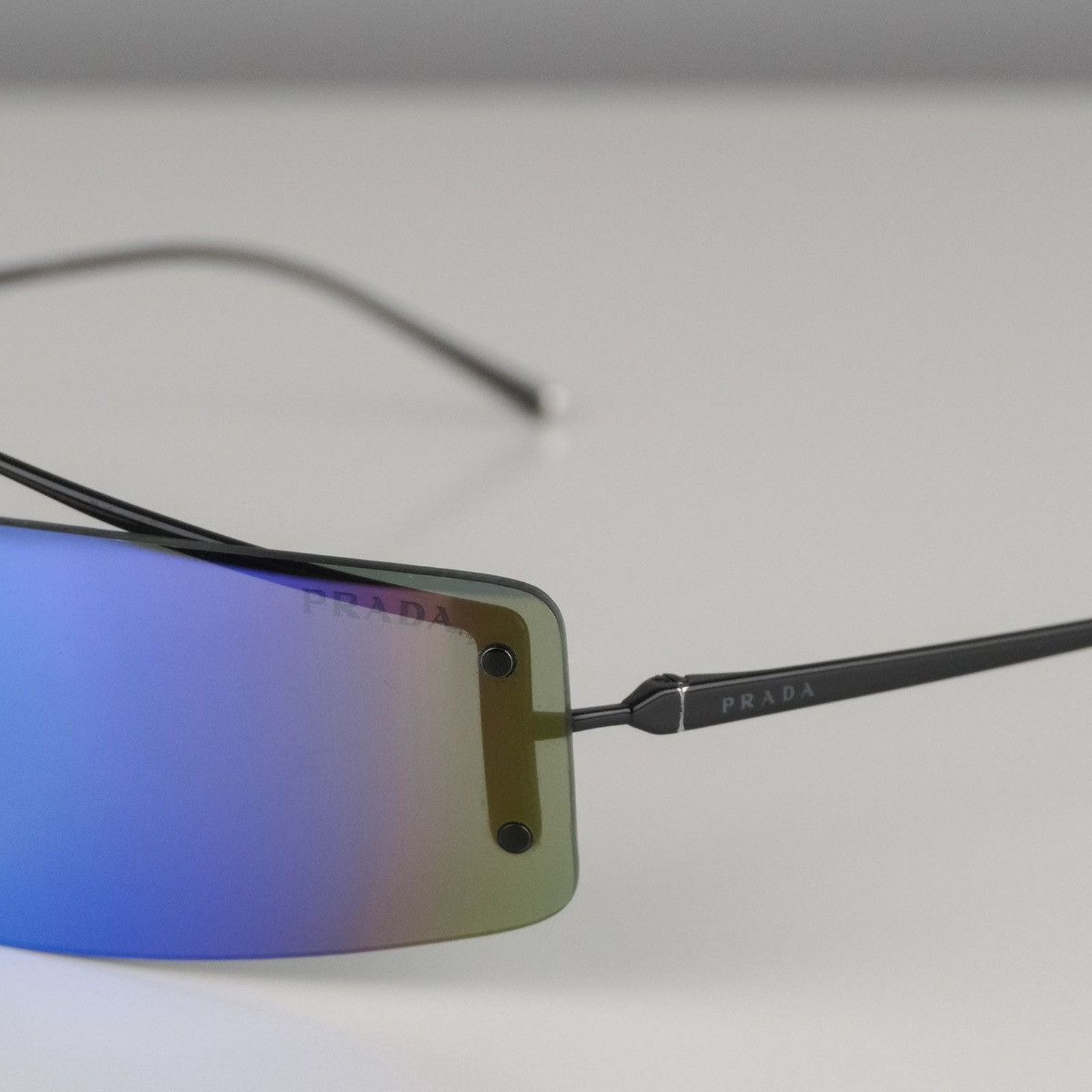 Prada Prada logo rimless multicolor gradient sunglasses Size ONE SIZE - 6 Thumbnail