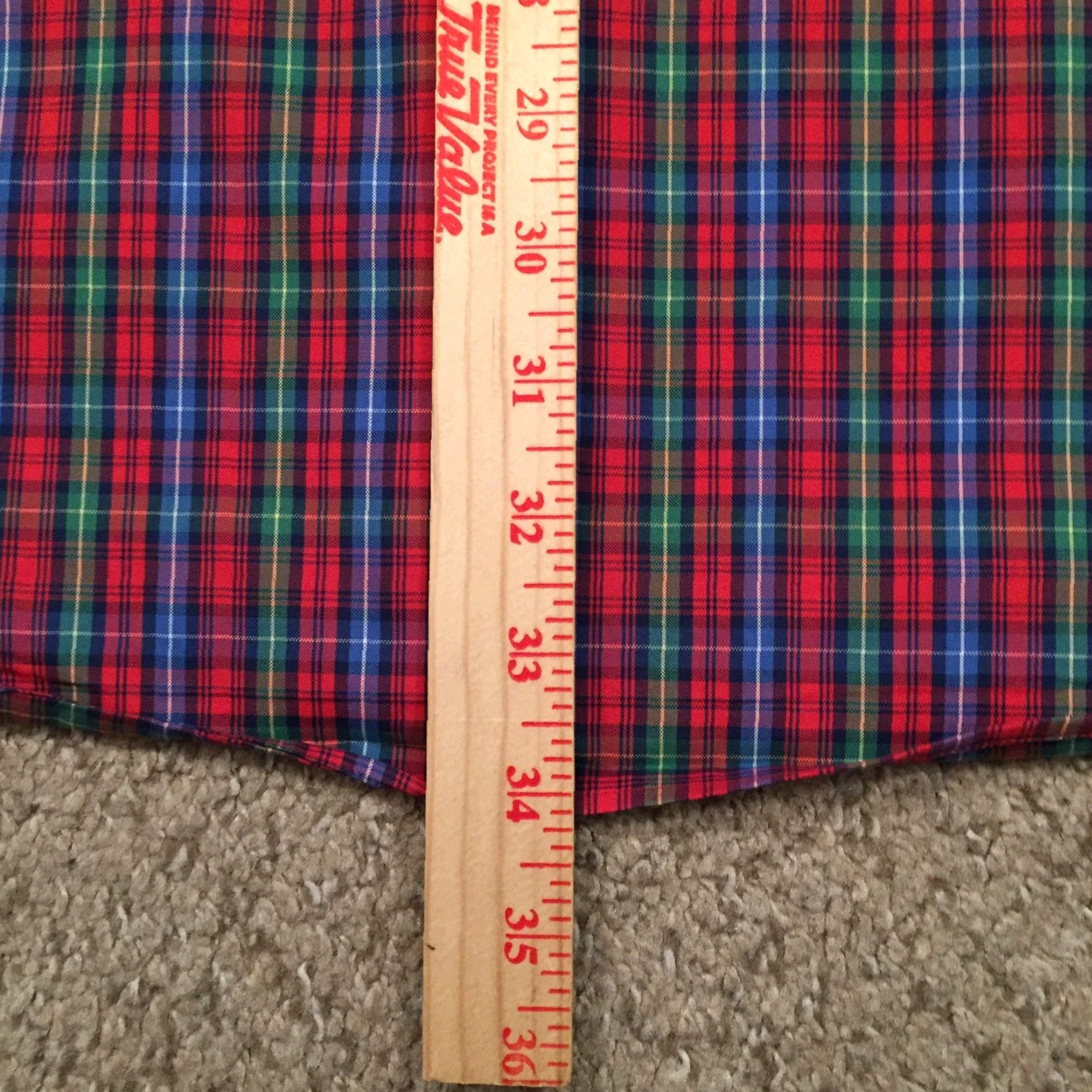 Lands' End Lands' End Button-Up Shirt Mens 17.5 Red Plaid Long Sleeve Shirt Mens Red Plaid Button-Up 17.5 Lands' End Size US XXL / EU 58 / 5 - 7 Thumbnail