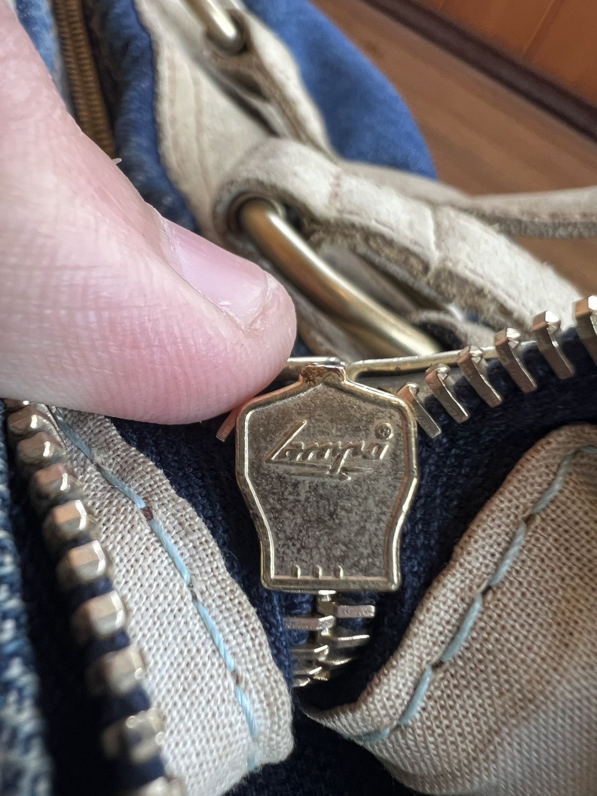 Yves Saint Laurent Rare YSL Rive Gauche Denim Tote / Shoulder / Duffle Bag Size ONE SIZE - 23 Thumbnail