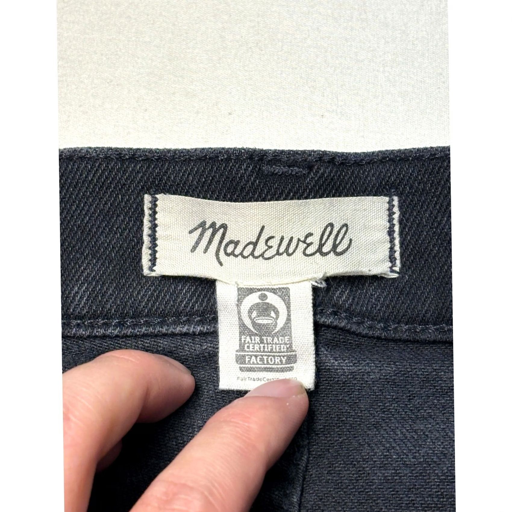 Madewell Madewell Jeans Womens 2 Tall Black High Rise Flare Washed 27T L36 Wide Leg Size 26" / US 2 / IT 38 - 3 Thumbnail