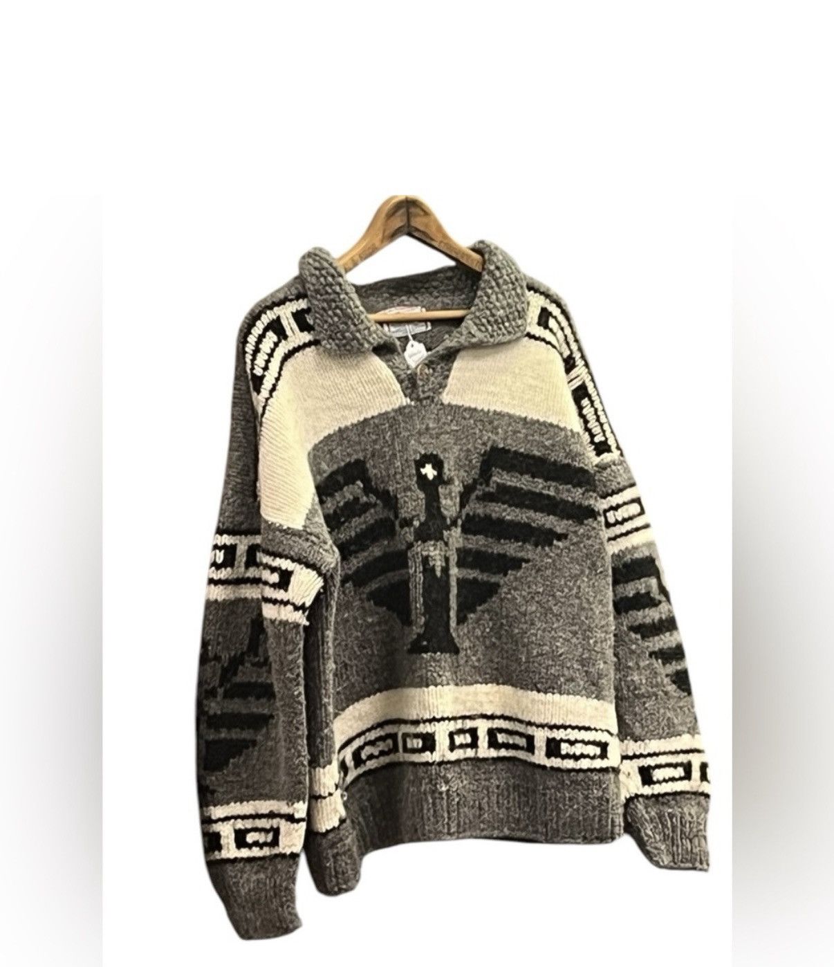 Other C.C.H Imports Geometric Knit V-neck Sweater Size US M / EU 48-50 / 2 - 1 Thumbnail
