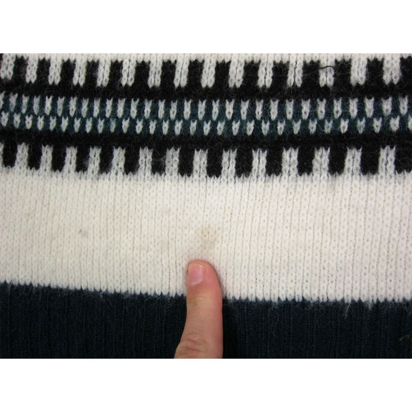 Vintage VINTAGE Nordic Cardigan Womens Large White Green Fair Isle Sweater 60s 50s Size L / US 10 / IT 46 - 5 Thumbnail