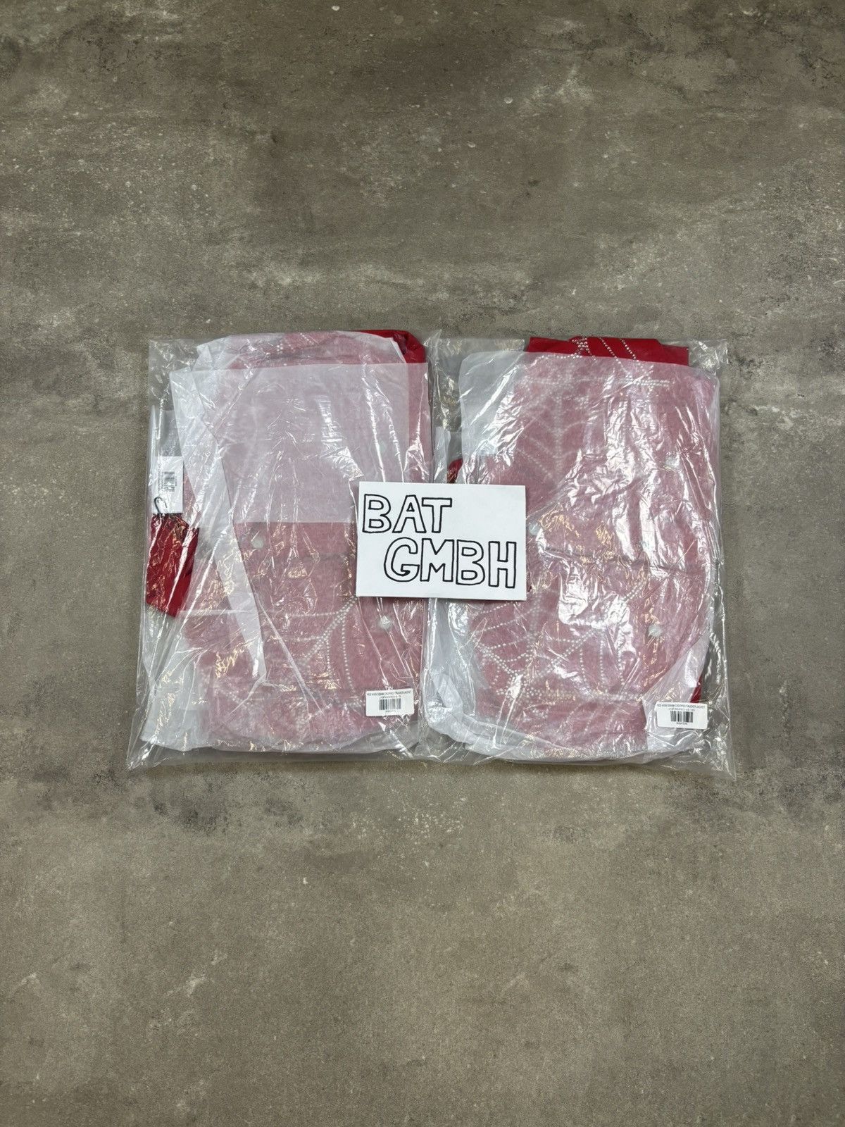 Sp5der Sp5der Web Denim Cropped Trucker Jacket, Red Size US XS / EU 42 / 0 - 13 Thumbnail