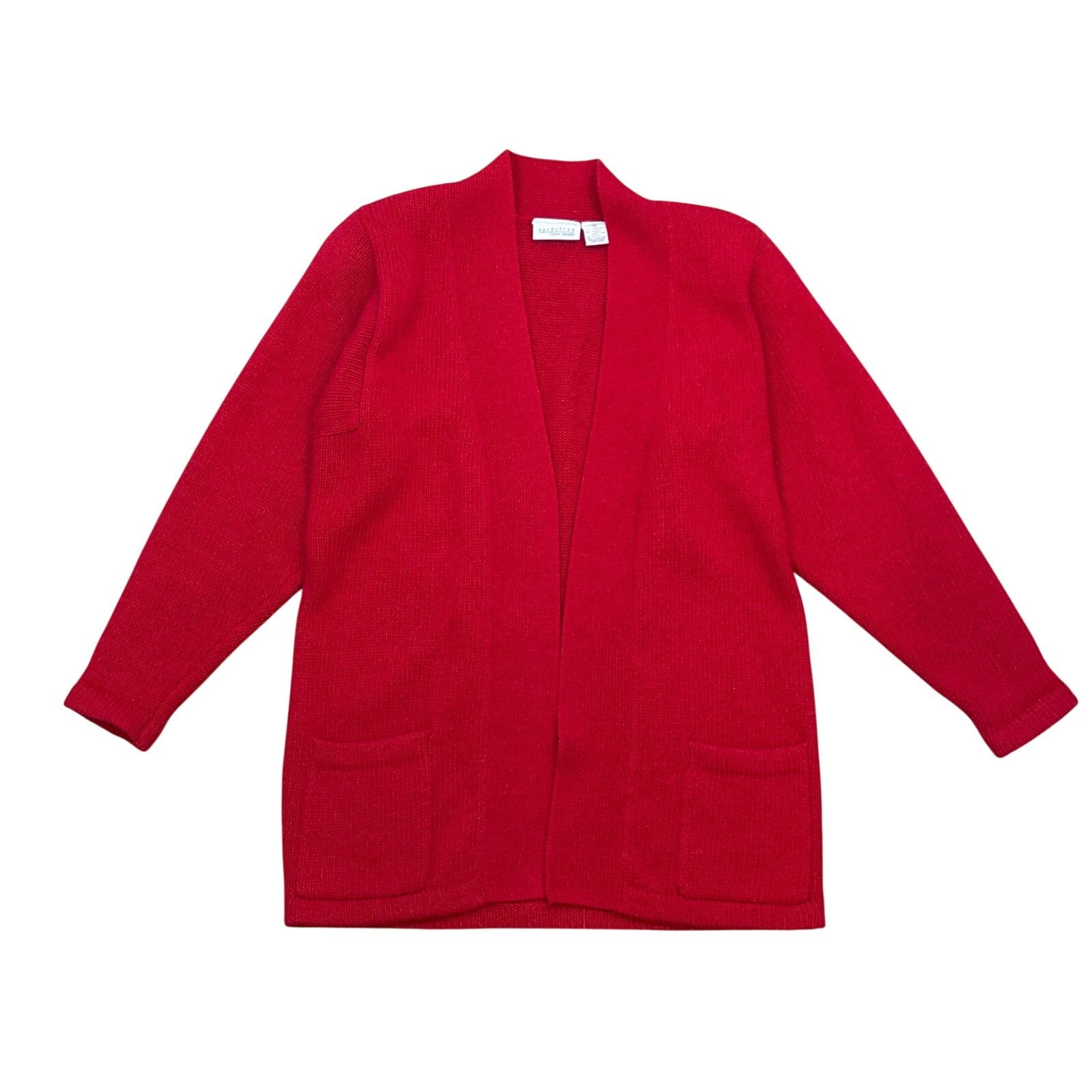 Nordstrom Vtg Nordstrom Town Square red Sweater Small Lambswool rabbit Size S / US 4 / IT 40 - 1 Thumbnail