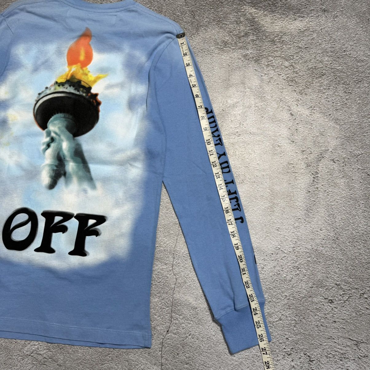 Off-White Off-White Statue Of Liberty Light Blue Long Sleeve Size US XS / EU 42 / 0 - 16 Thumbnail