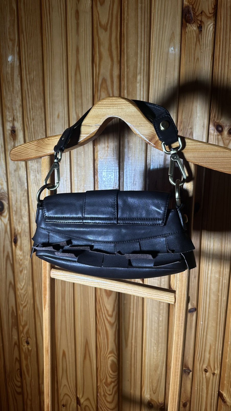 Just Cavalli × Vintage Vintage Just Cavalli Y2K brown l Laether Purse Shoulder Bag❤️ Size ONE SIZE - 11 Thumbnail