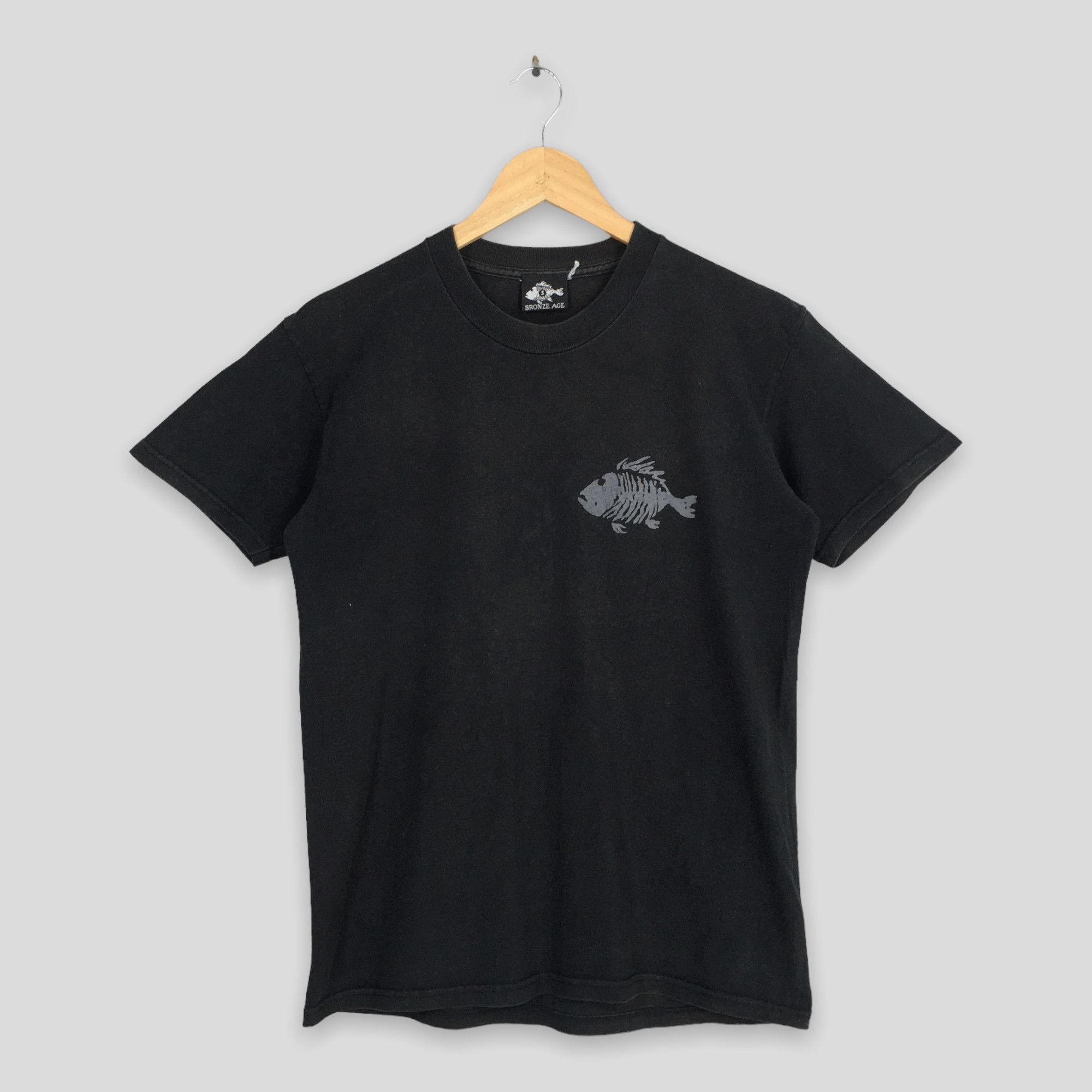 Other Vintage Bronze Age Skate Fish Bones Black T shirt Small Size US S / EU 44-46 / 1 - 2 Thumbnail