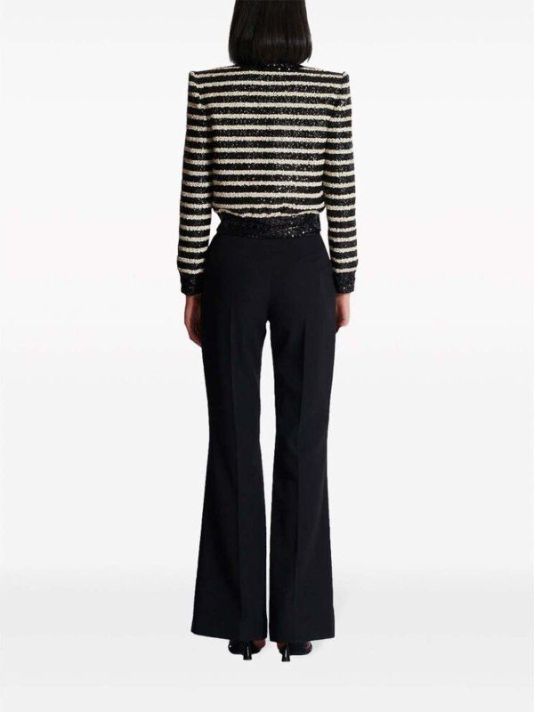 Balmain o1s1wg110725 Sweater in Black Size L / US 10 / IT 46 - 3 Thumbnail