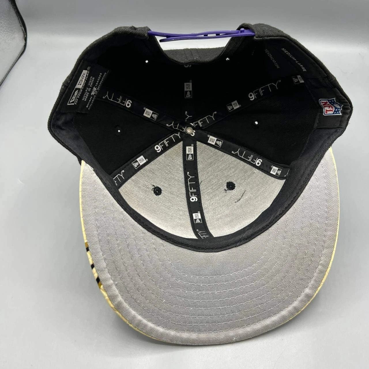 New Era Baltimore Ravens Hat Men 9Fifty New Era NFL Fitted Cap M-L Size ONE SIZE - 2 Thumbnail