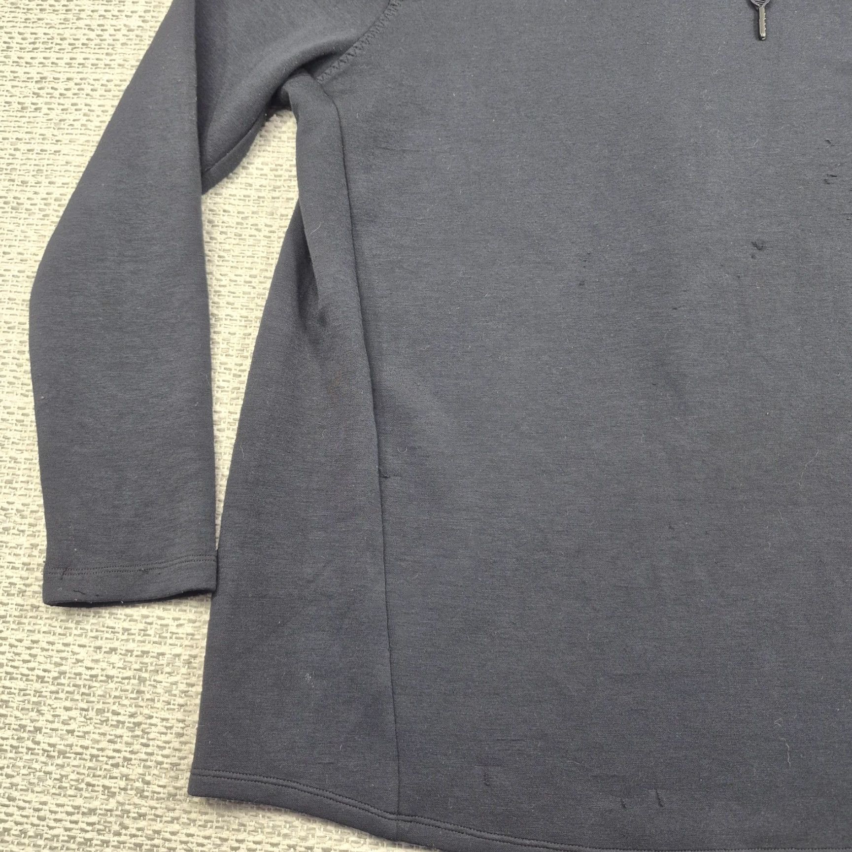 Spanx Spanx Shirt Womens Medium Black Mock Neck Tunic Pullover Long Sleeve Pleated Size M / US 6-8 / IT 42-44 - 3 Thumbnail