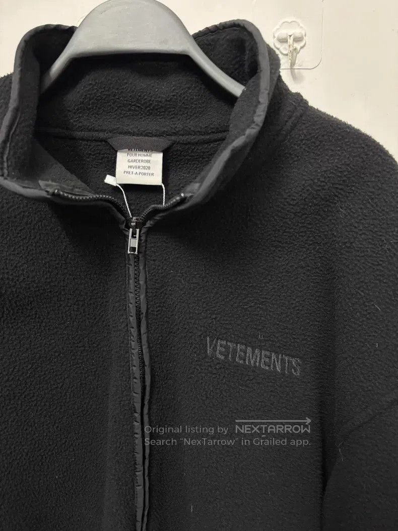 Vetements VETEMENTS Zip-Up Fleece Jacket - Black Size US S / EU 44-46 / 1 - 3 Thumbnail
