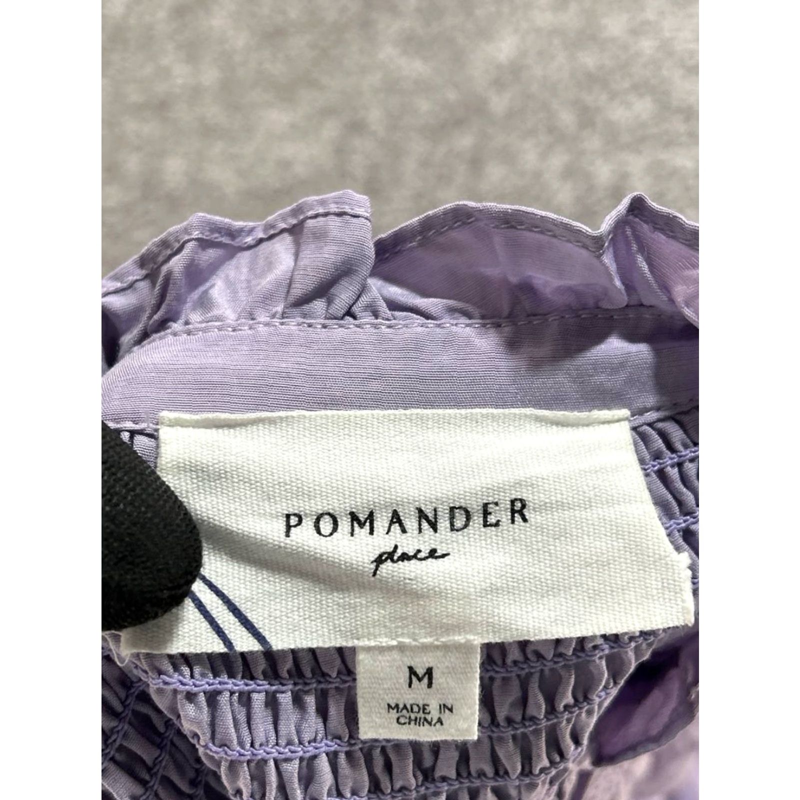 Vintage Pomander Shirt Womens Medium Purple Blouse Size M / US 6-8 / IT 42-44 - 3 Thumbnail