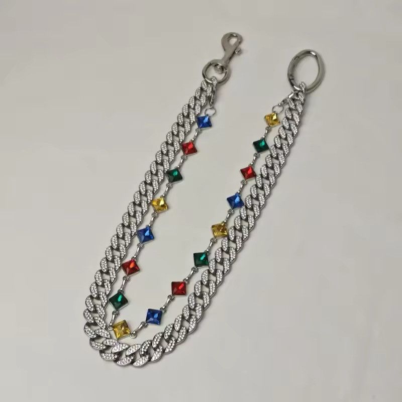 Jewelry Cuban Crystal Pant Waist Chain Size ONE SIZE - 10 Thumbnail