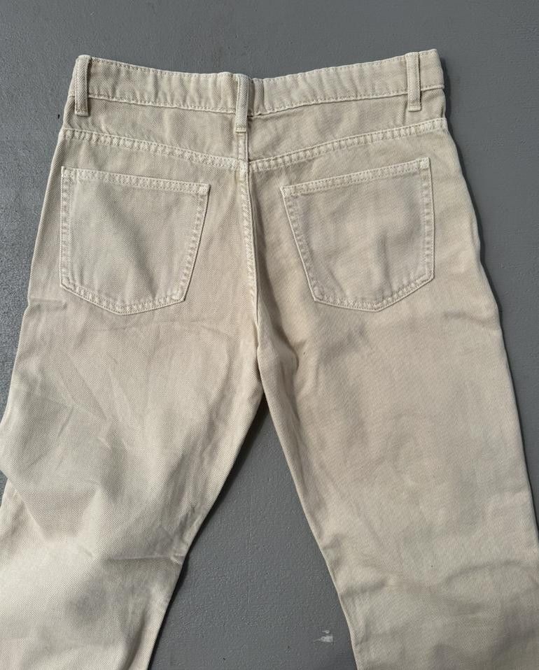 Zara Zara Cargo Cream Jean Size 6 Size 28" / US 6 / IT 42 - 4 Thumbnail