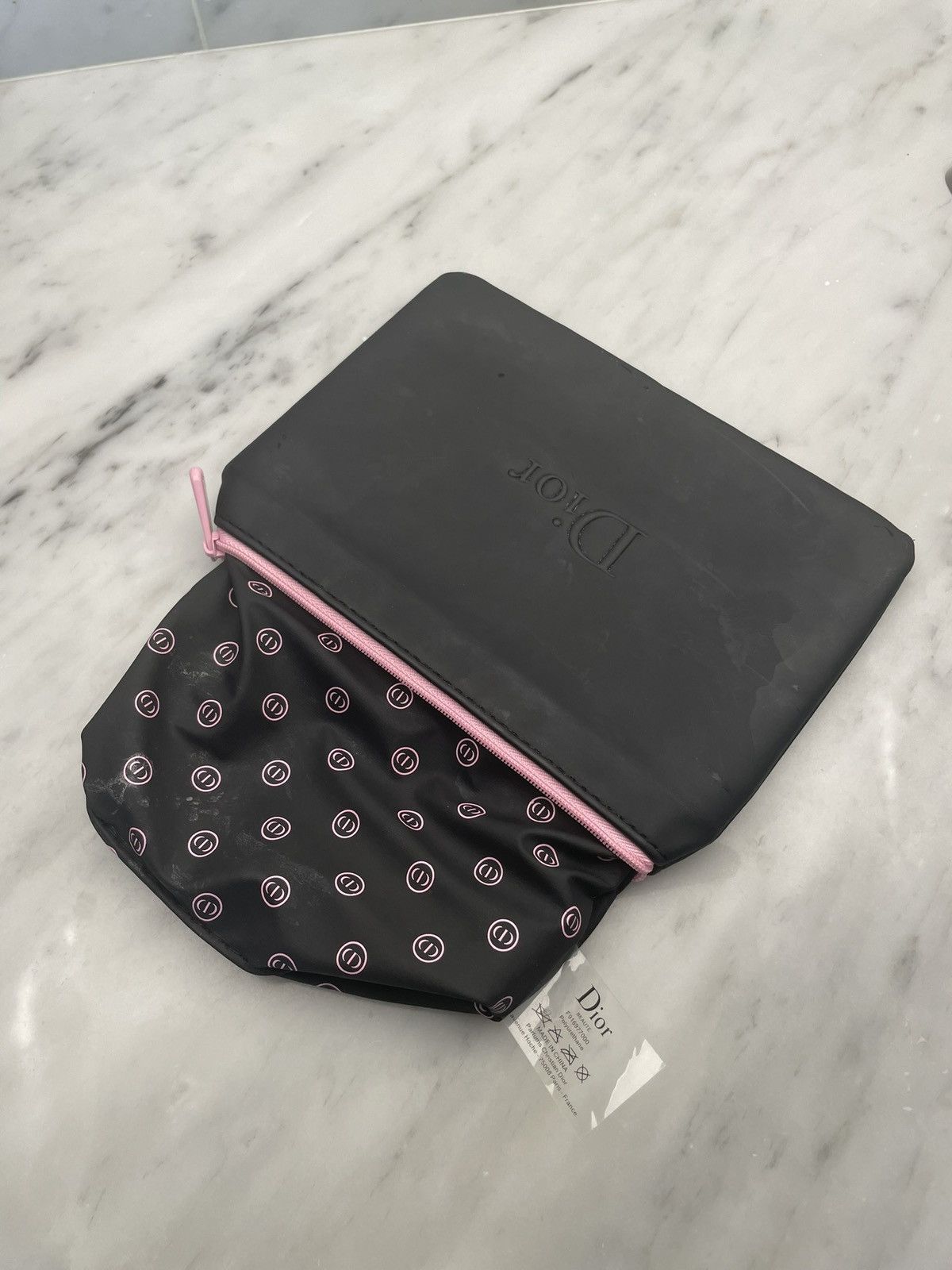 Dior Black Dior beauty cosmetic bag pouch with big logo Size ONE SIZE - 4 Thumbnail