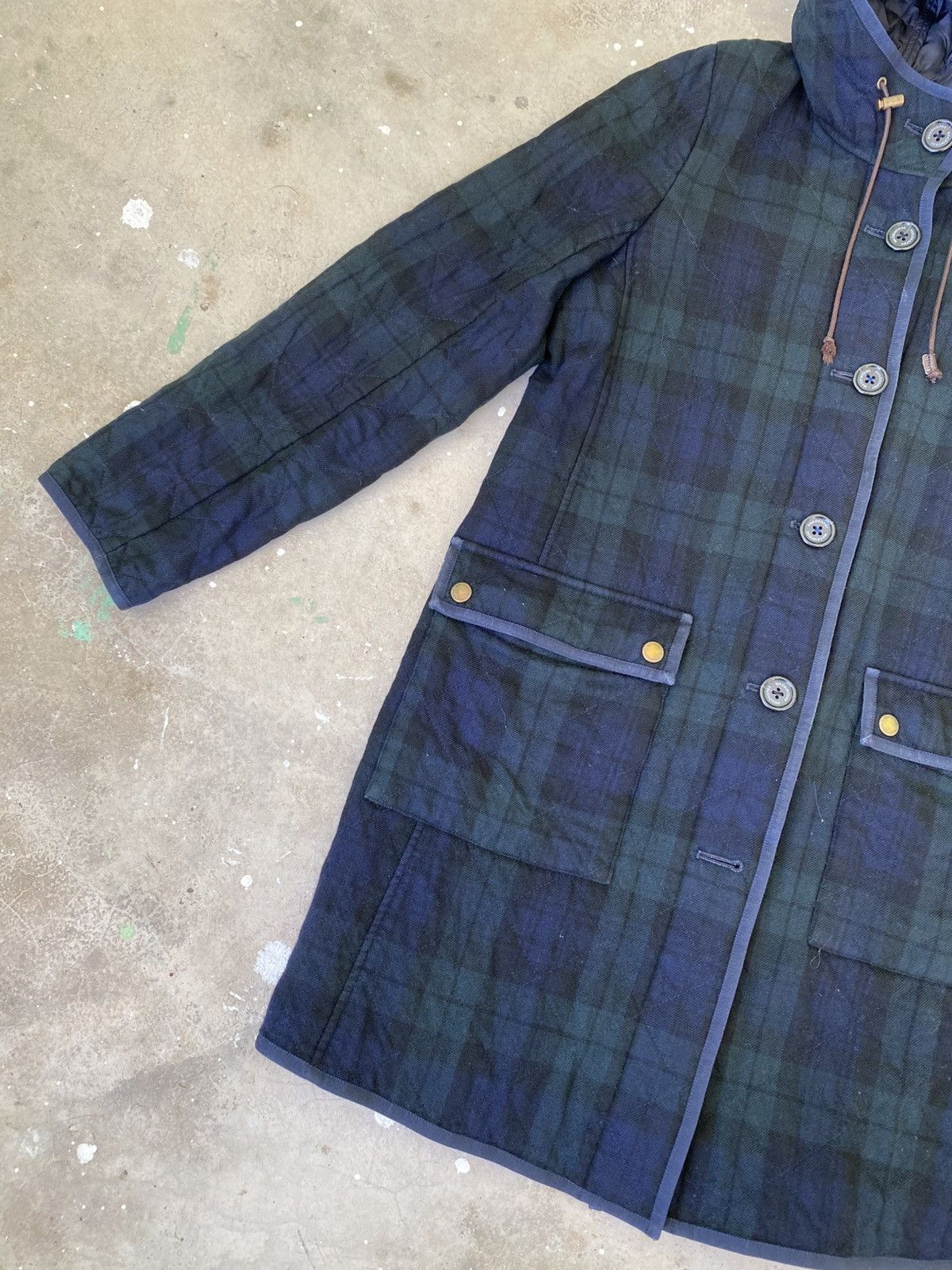 Mackintosh Mackintosh Philosophy Blackwatch Quilted Hood Wool Coat Size S / US 4 / IT 40 - 4 Thumbnail
