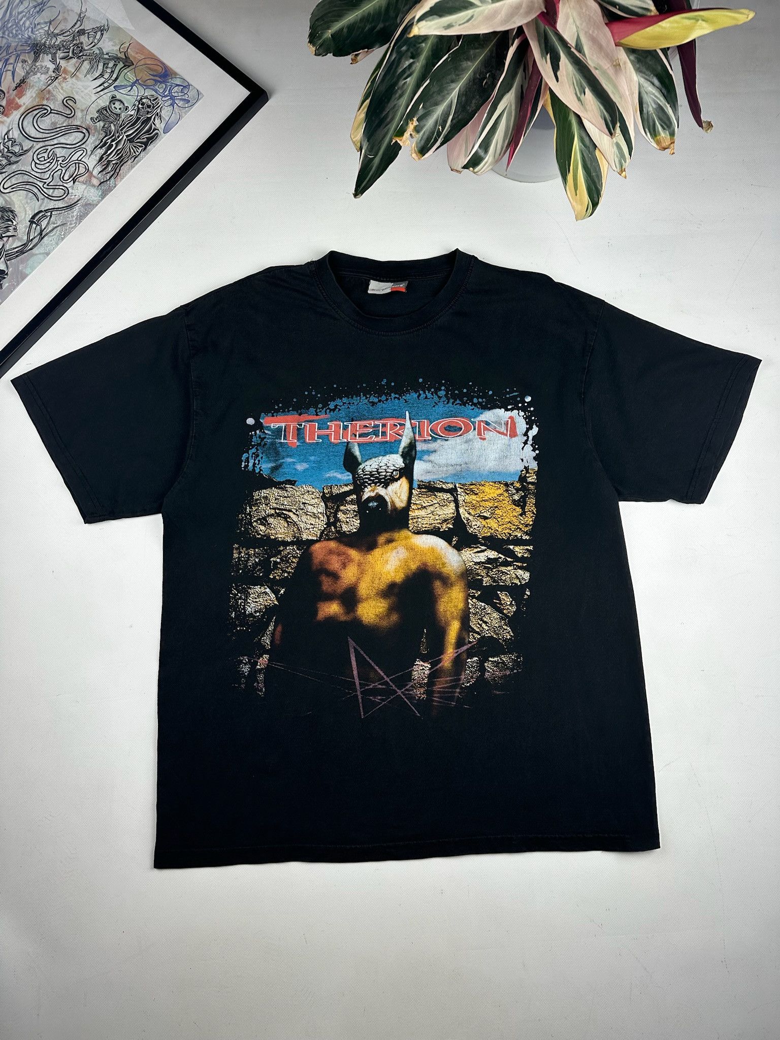 Band Tees Vintage 90s Therion Metal Band Longsleve acid rap Shirt Size US XL / EU 56 / 4 - 2 Thumbnail