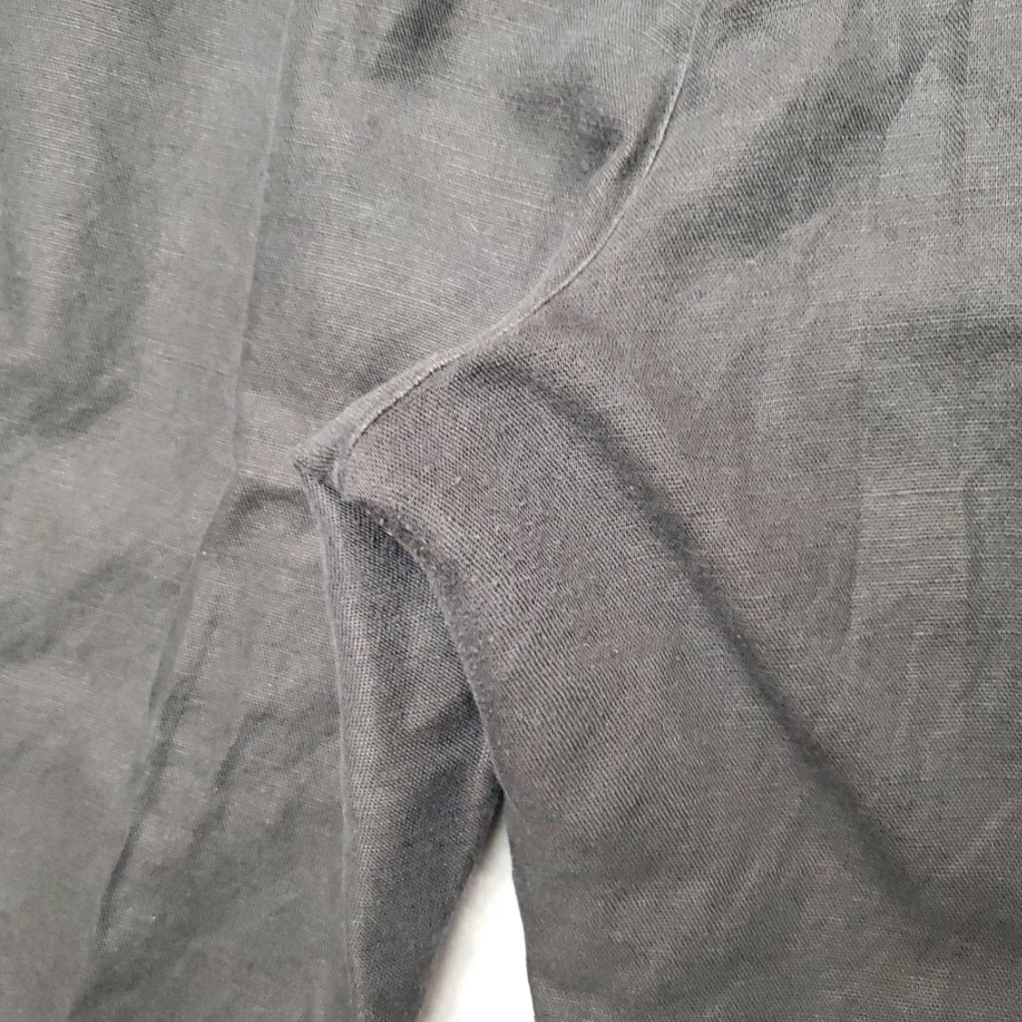 Vintage Elisabeth Pants Womens Black Linen Blend Chino Comfort Everyday Casual 20W Size 42" / US 20 - 5 Thumbnail