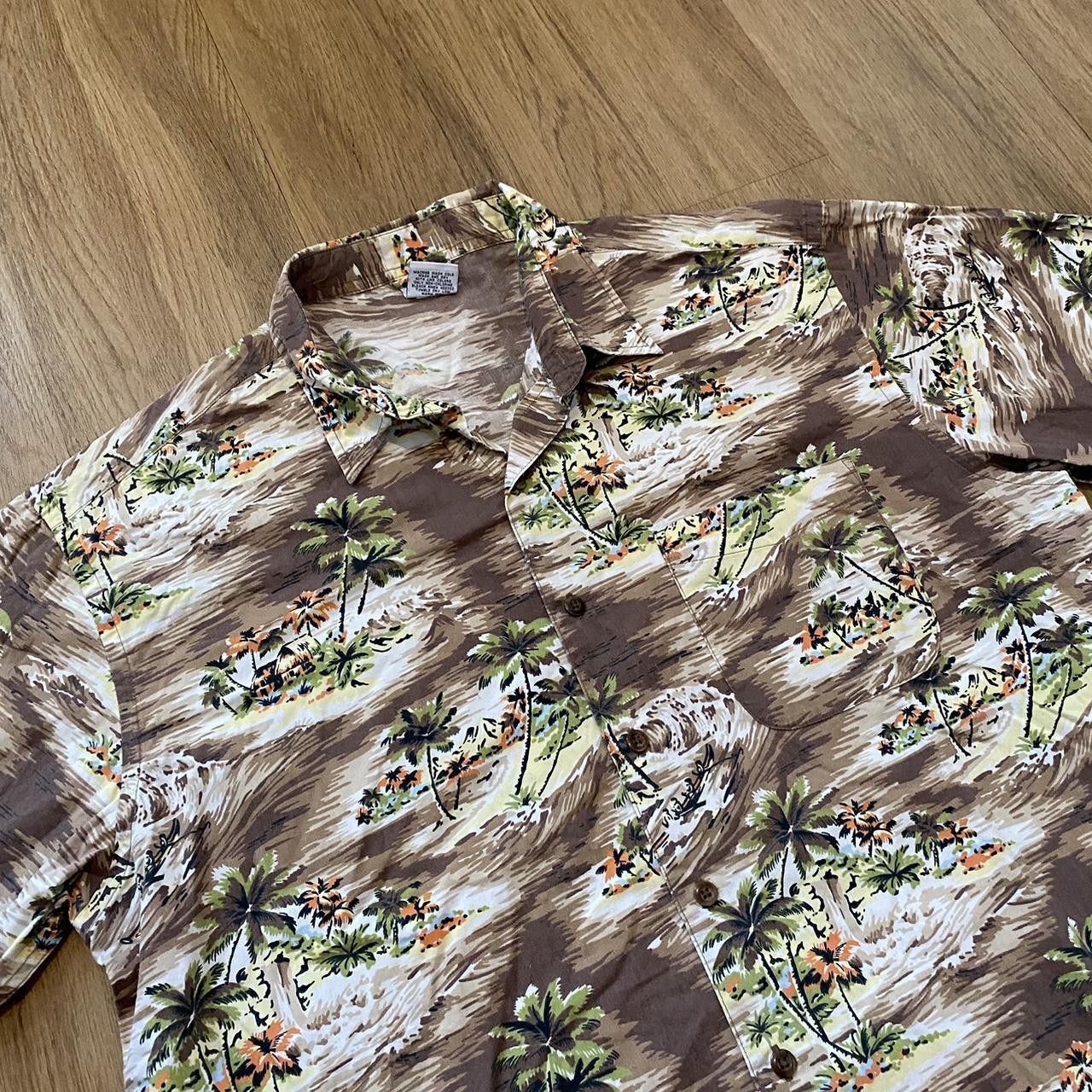 Other Brown and green Hawaiian shirt with palm trees Size US L / EU 52-54 / 3 - 2 Thumbnail