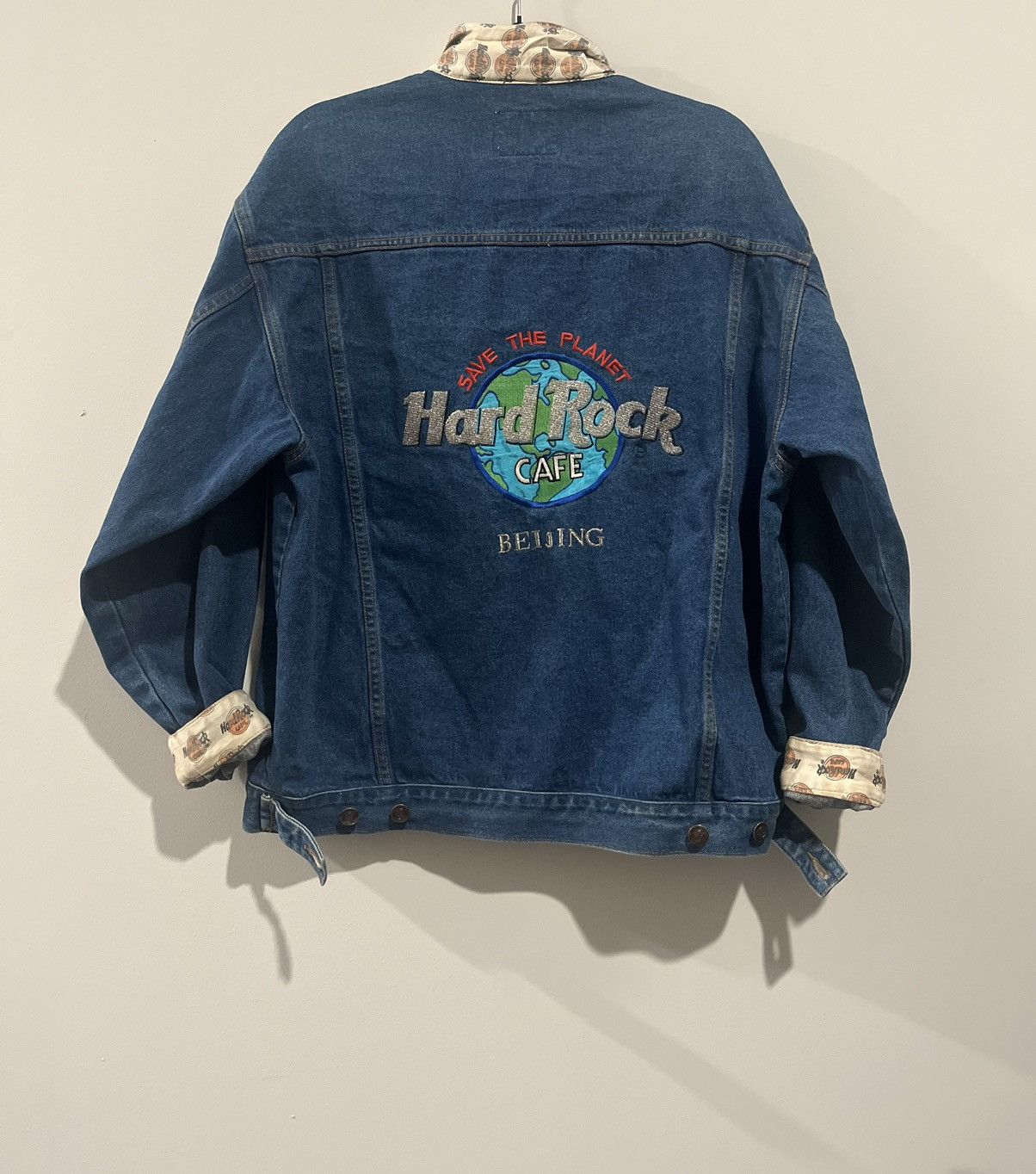 Vintage Vintage hard rock denim Jacket Size US XL / EU 56 / 4 - 1 Thumbnail