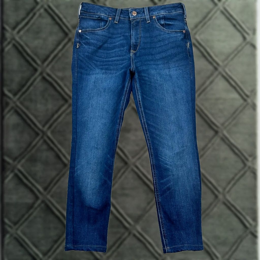 Ariat Ariat Jeans Womens High Rise Skinny Capri Premium Italian Denim Equestrian Blue Dark 28R Size 28" / US 6 / IT 42 - 1 Thumbnail