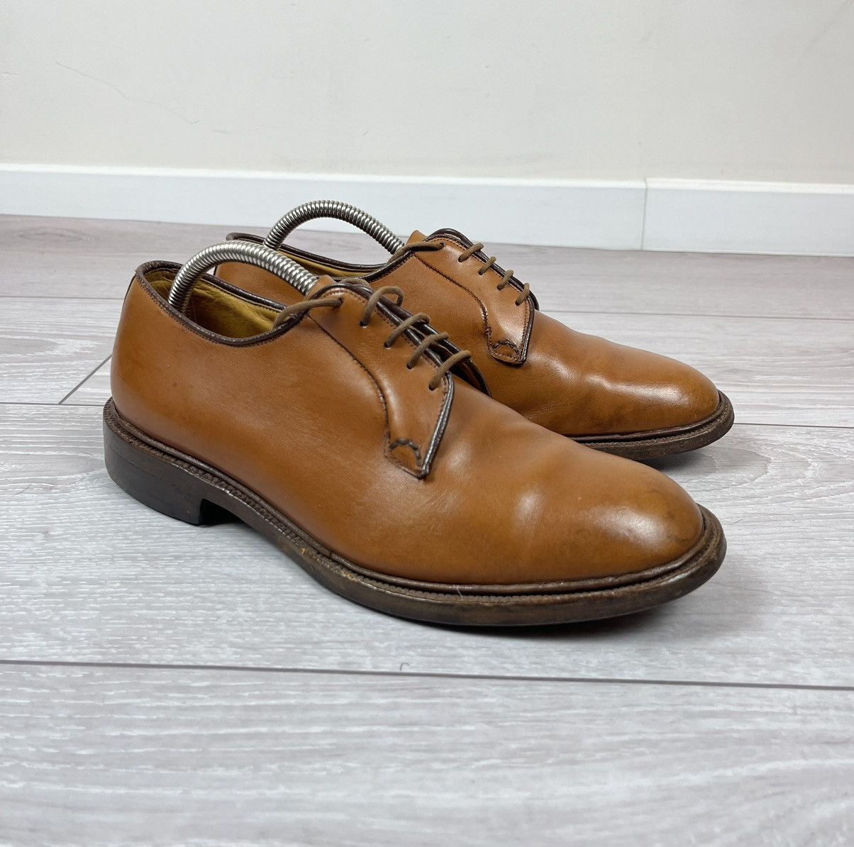 Tricker's Tricker’s England Vintage Leather Derby Shoes Boots 26.5cm Size US 8.5 / EU 41-42 - 1 Thumbnail