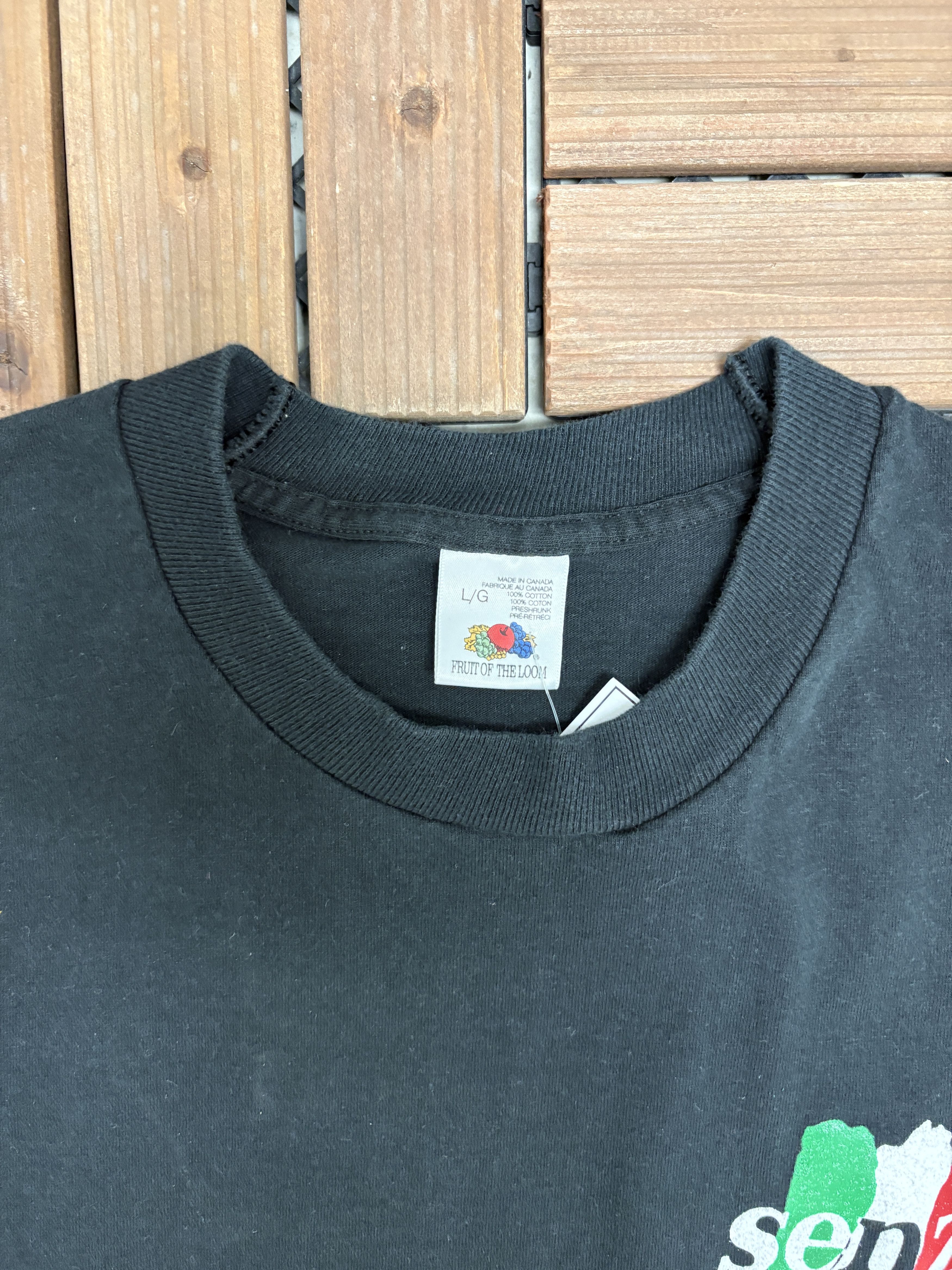 Vintage Senza Paura Pain Is Gain Vintage Black Tee Size US L / EU 52-54 / 3 - 4 Thumbnail