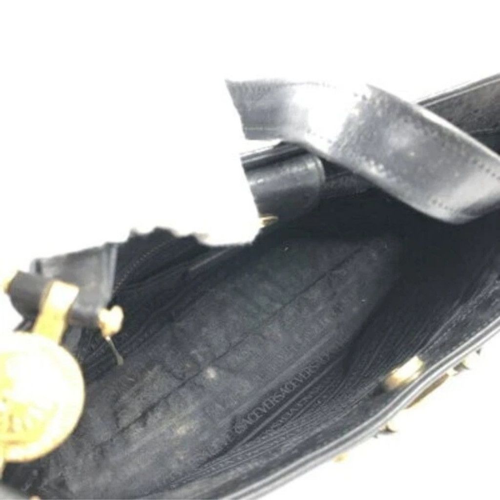 Versace Versace Bag Ostrich Leather & Sunburst Medusa Medallians Size ONE SIZE - 4 Thumbnail