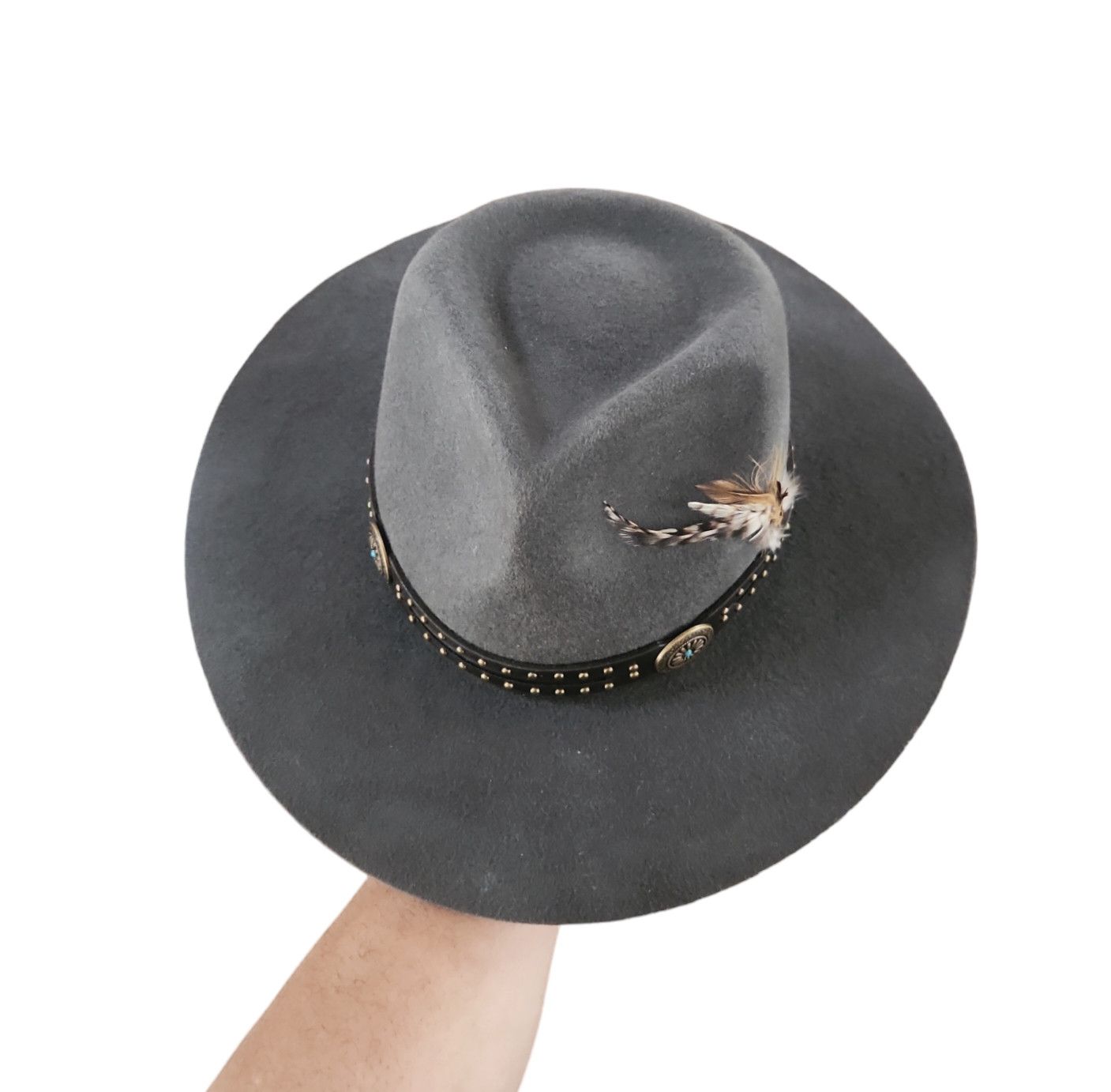 Other Peter Grimm Apache Hat Gray wide stiff brim style S/M Size ONE SIZE - 6 Thumbnail