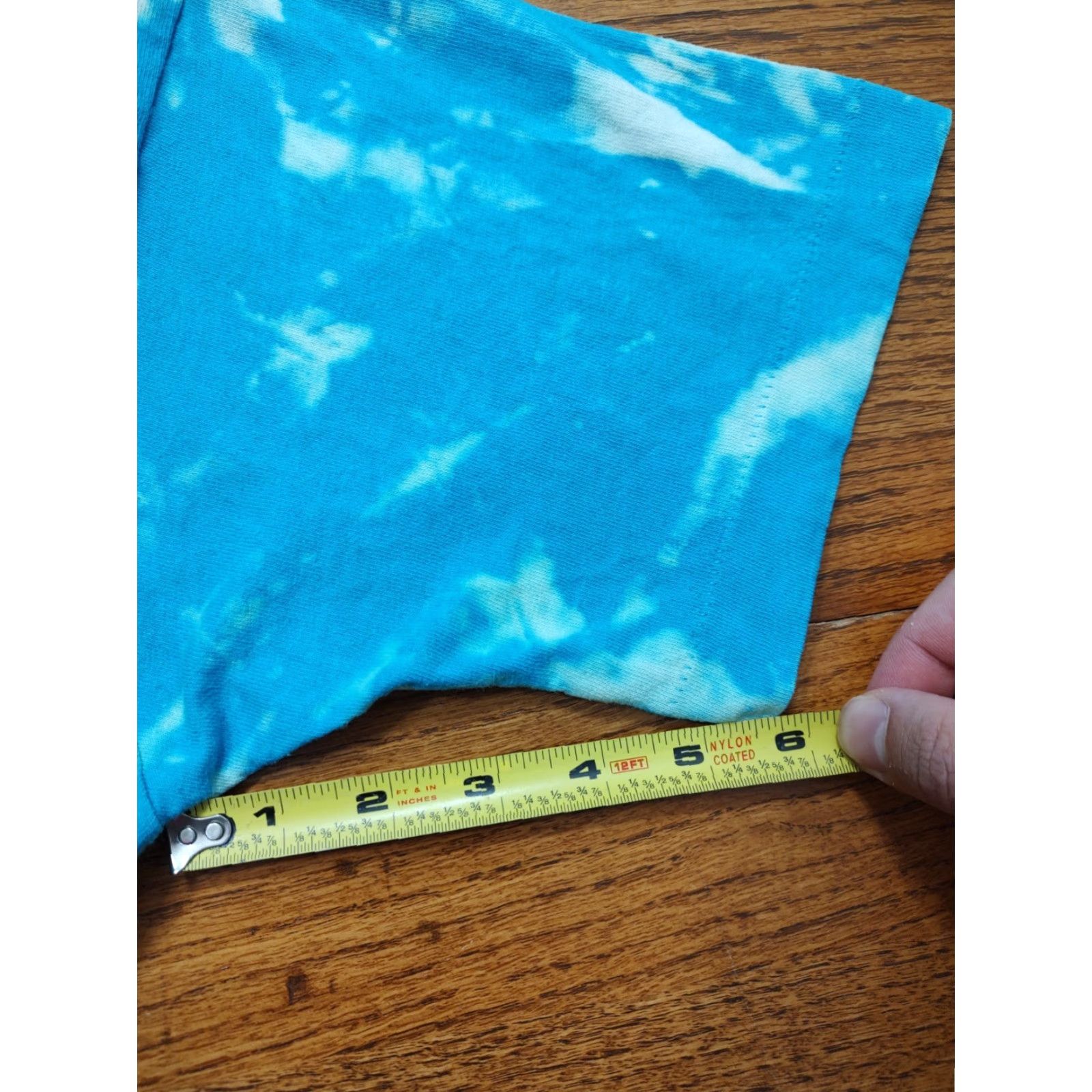 Fruit Of The Loom VINTAGE Fruit Of The Loom Shirt 90s 80s Tie Dye USA Blue Medium M Crew Neck Cotton Blend Men Size US M / EU 48-50 / 2 - 7 Thumbnail