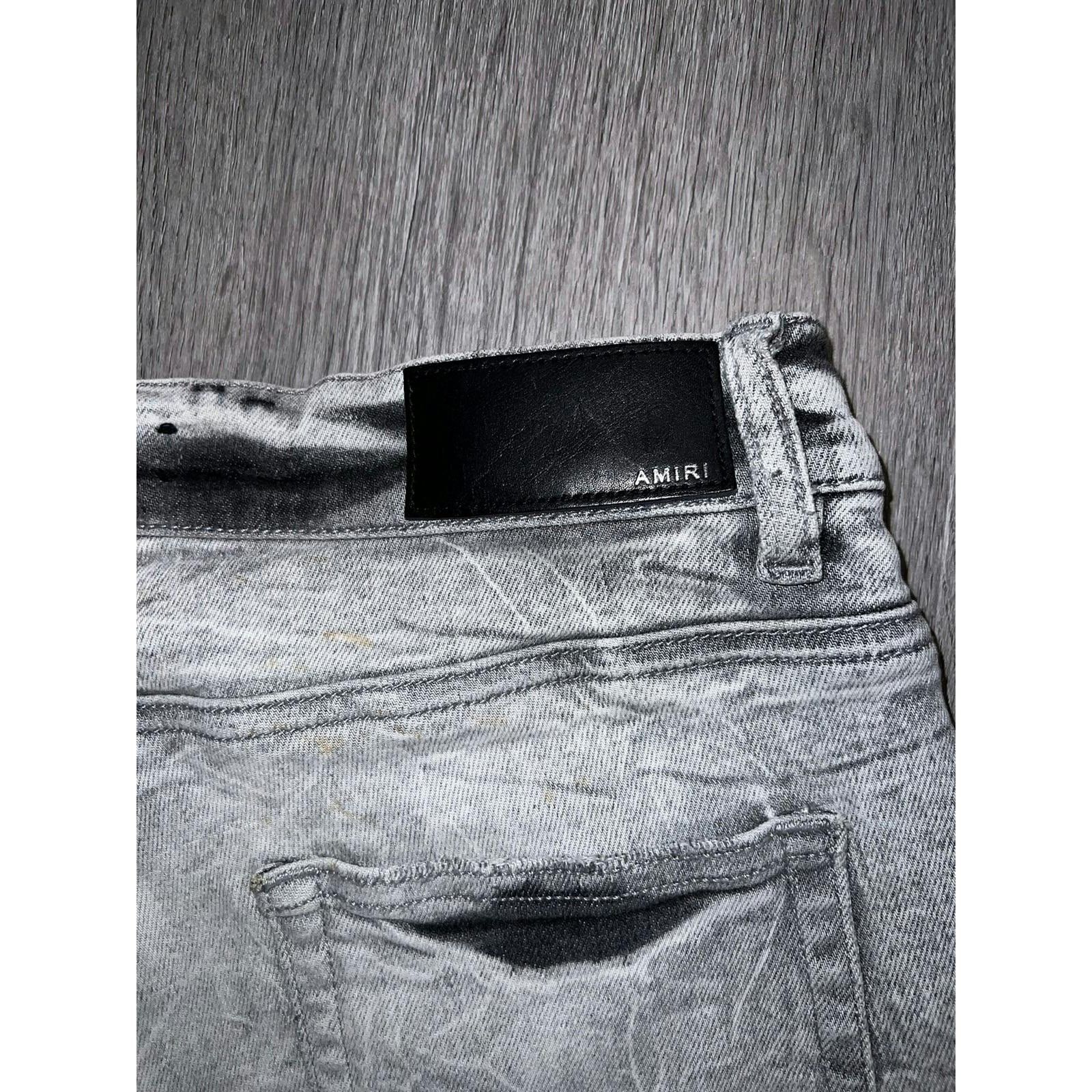 Amiri AMIRI Distressed Slim Fit Jeans Size US 33 - 7 Thumbnail