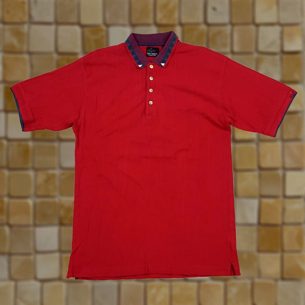 Vintage VINTAGE Greg Norman Golf Shark Logo Men's XL Red Collared Polo Shirt 90s Preppy Casual Sports Shirt Polo Men Red XL Size US XL / EU 56 / 4 - 1 Thumbnail