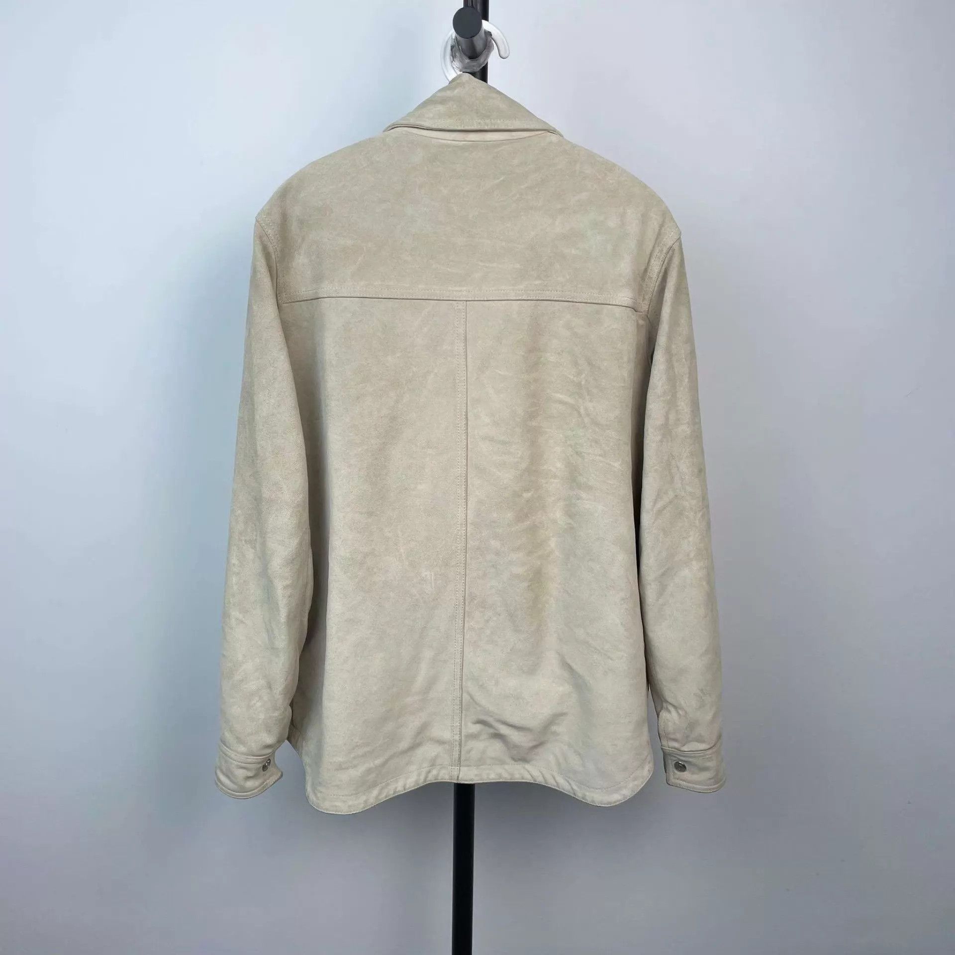 Dior Dior Men's Gray Leather Jacket 48 Size US M / EU 48-50 / 2 - 2 Thumbnail