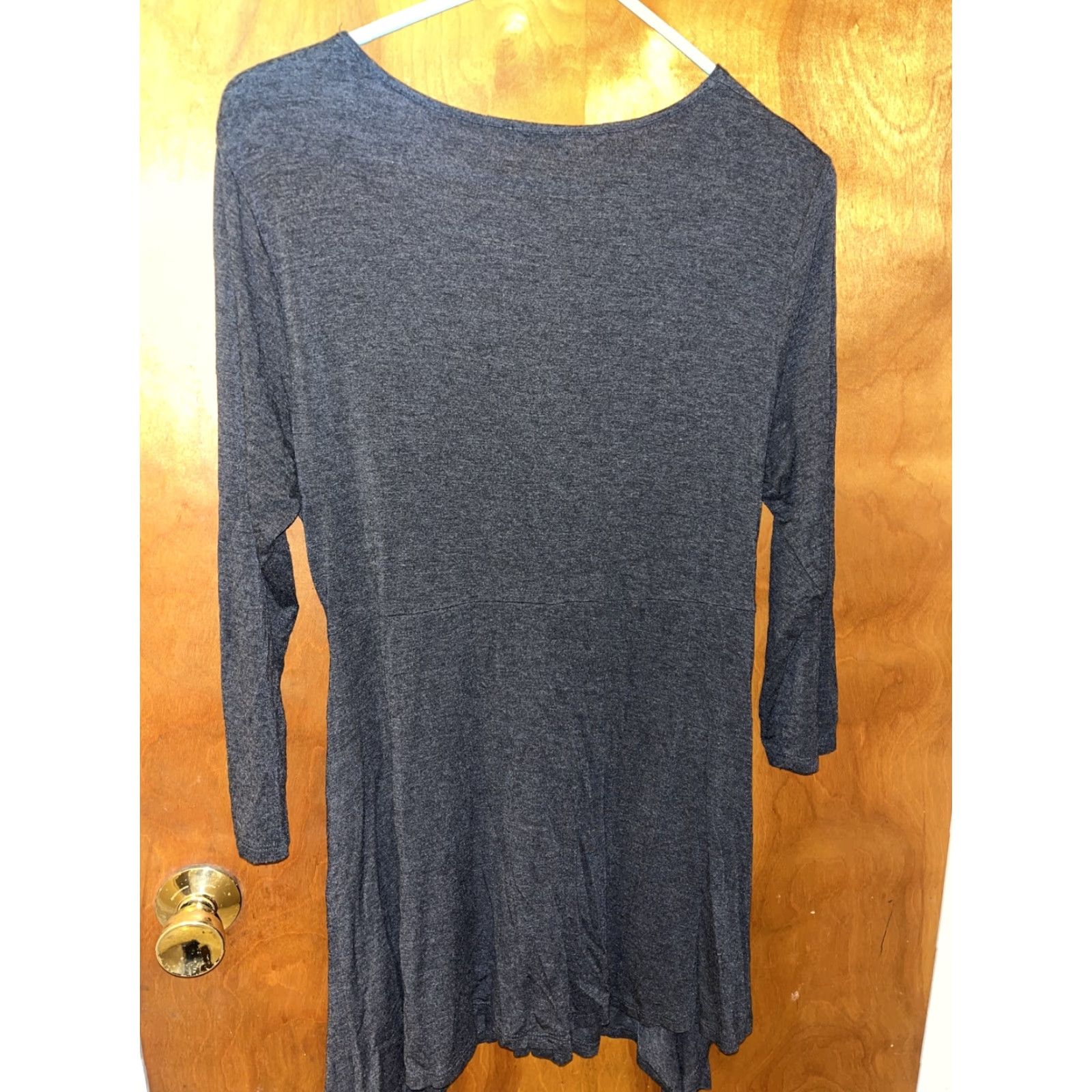 Vintage VINTAGE Cupio Women's Dress T-Shirt Dress 40s Style Large Black Cotton Knee Length Sleeveless Casual Women's Size L / US 10 / IT 46 - 4 Thumbnail