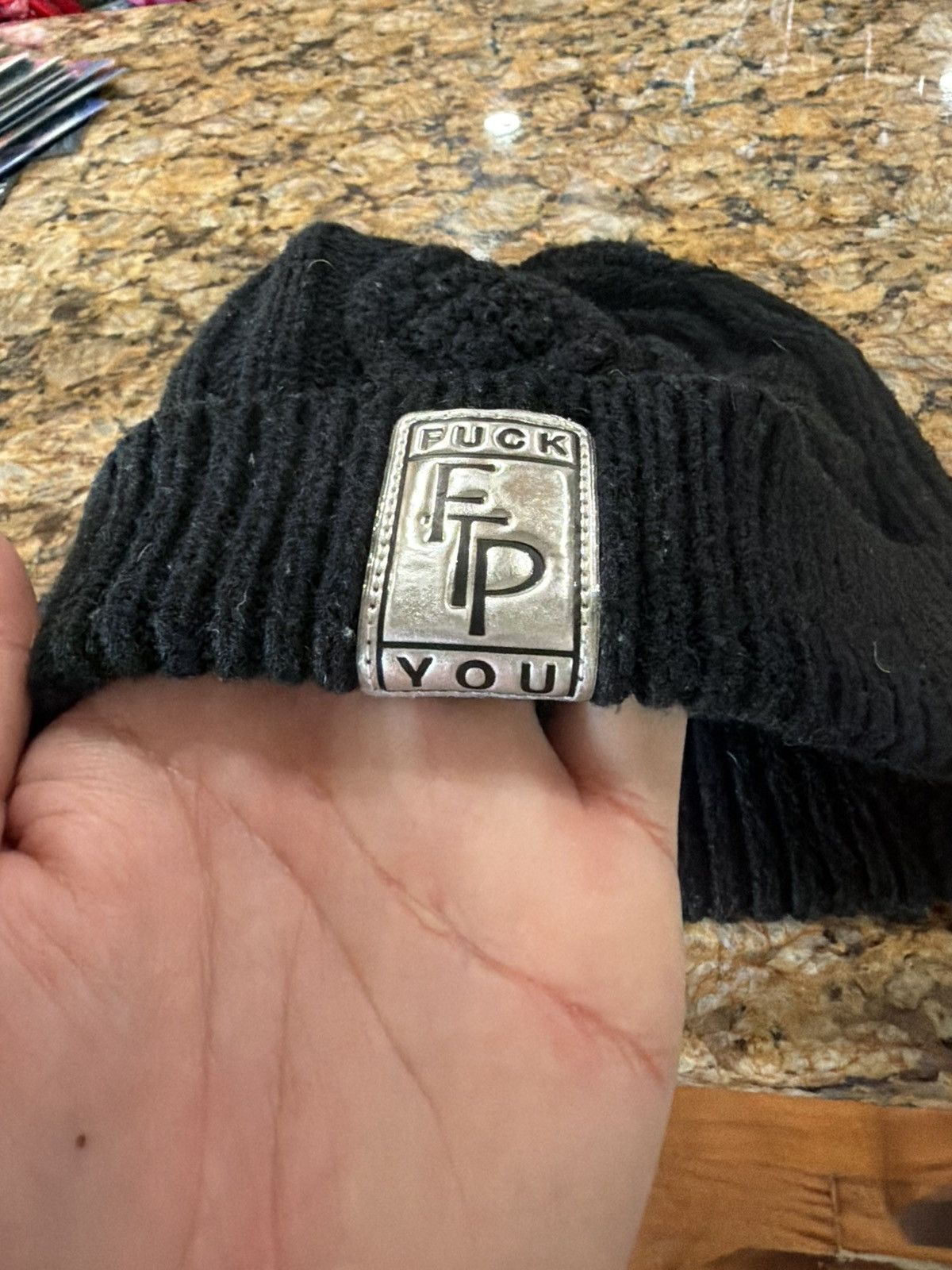Fuck The Population FTP Big Body Cable Unit Beanie OS Size ONE SIZE - 2 Thumbnail