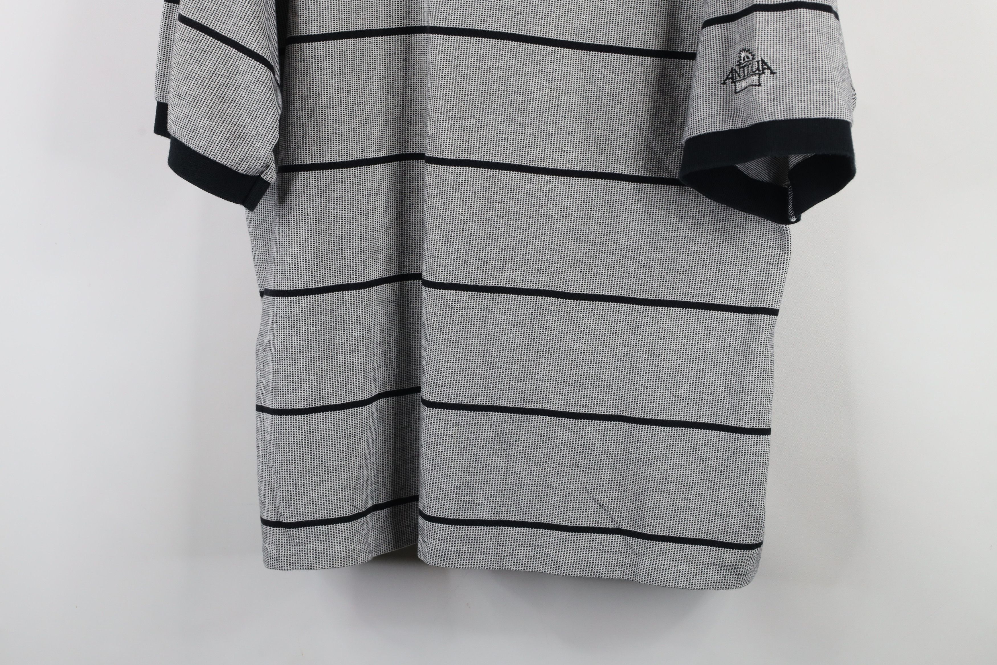 Vintage Vintage 90s Disney Striped Knit Mickey Mouse Golf Polo Shirt Size US L / EU 52-54 / 3 - 3 Thumbnail