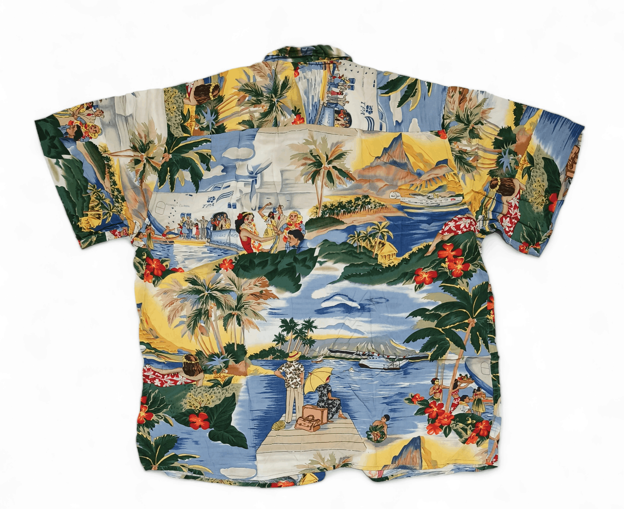 Reyn Spooner Vintage Reyn Spooner Tourist Aloha Tropical Hawaiian Shirt Size US L / EU 52-54 / 3 - 2 Thumbnail
