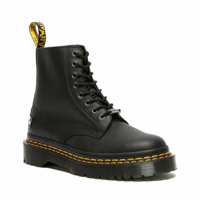 Dr. Martens RARE! Dr Martens 1460 Bex Double Stitch 8 Eye Boots, Black Size US 6 / IT 36 - 3 Thumbnail