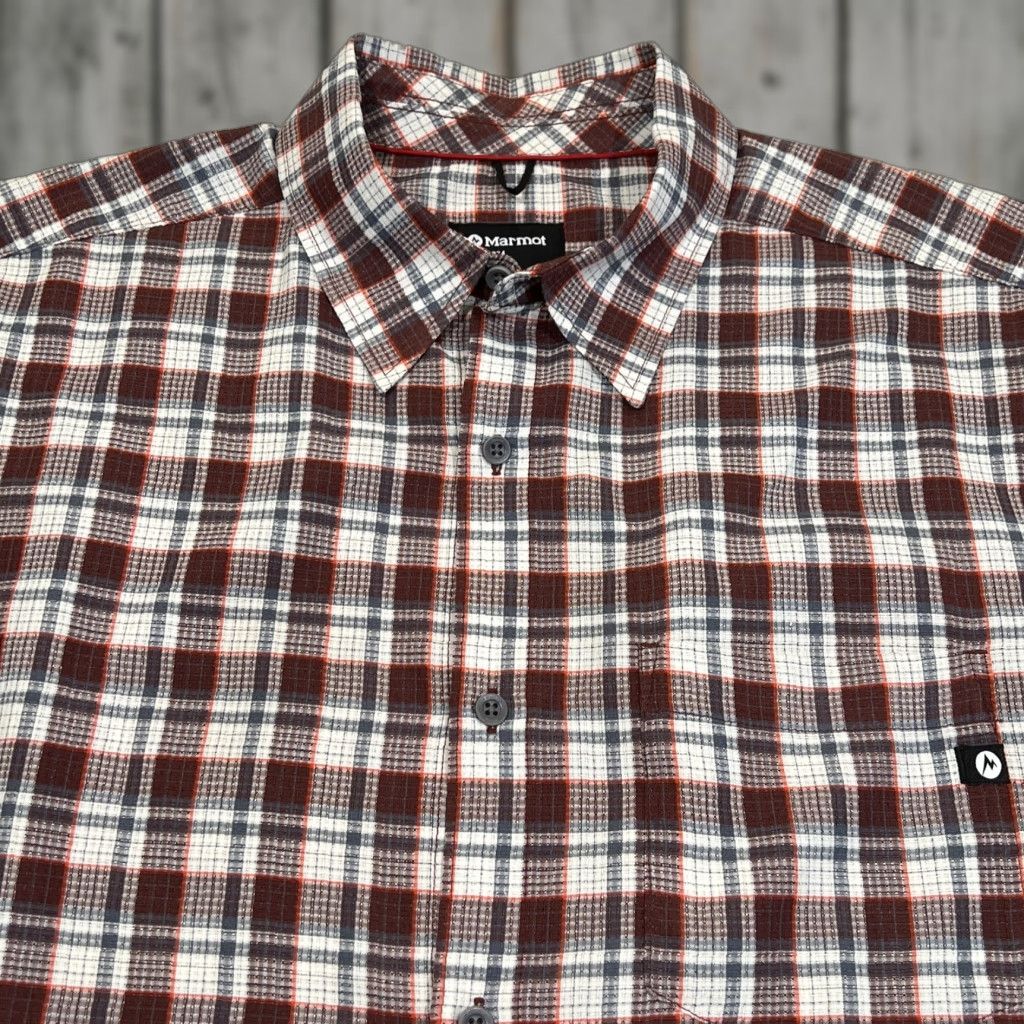 Marmot Marmot Button Up Shirt L Short Sleeve Plaid Pocket Outdoor Lightweight Hiking Men Regular Casual Travel Multicolor Size US L / EU 52-54 / 3 - 1 Thumbnail