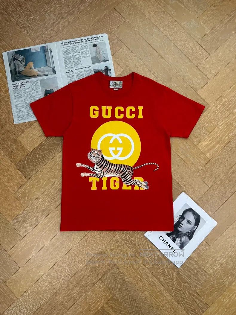Gucci Gucci Logo letter printed round-neck pullover short-sleeve Size US S / EU 44-46 / 1 - 1 Thumbnail