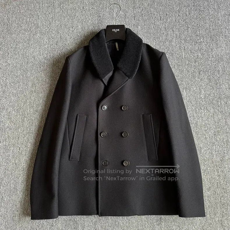 Dior Dior Black wool collar double-breasted coat Size US S / EU 44-46 / 1 - 1 Thumbnail