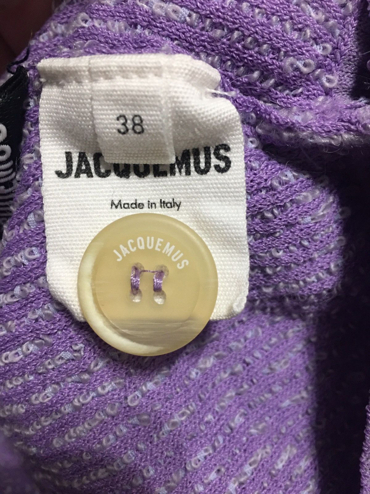 Jacquemus Jacquemus' Le Cardigan Campana Purple Crop Top EU38 Size XS / US 0-2 / IT 36-38 - 10 Thumbnail