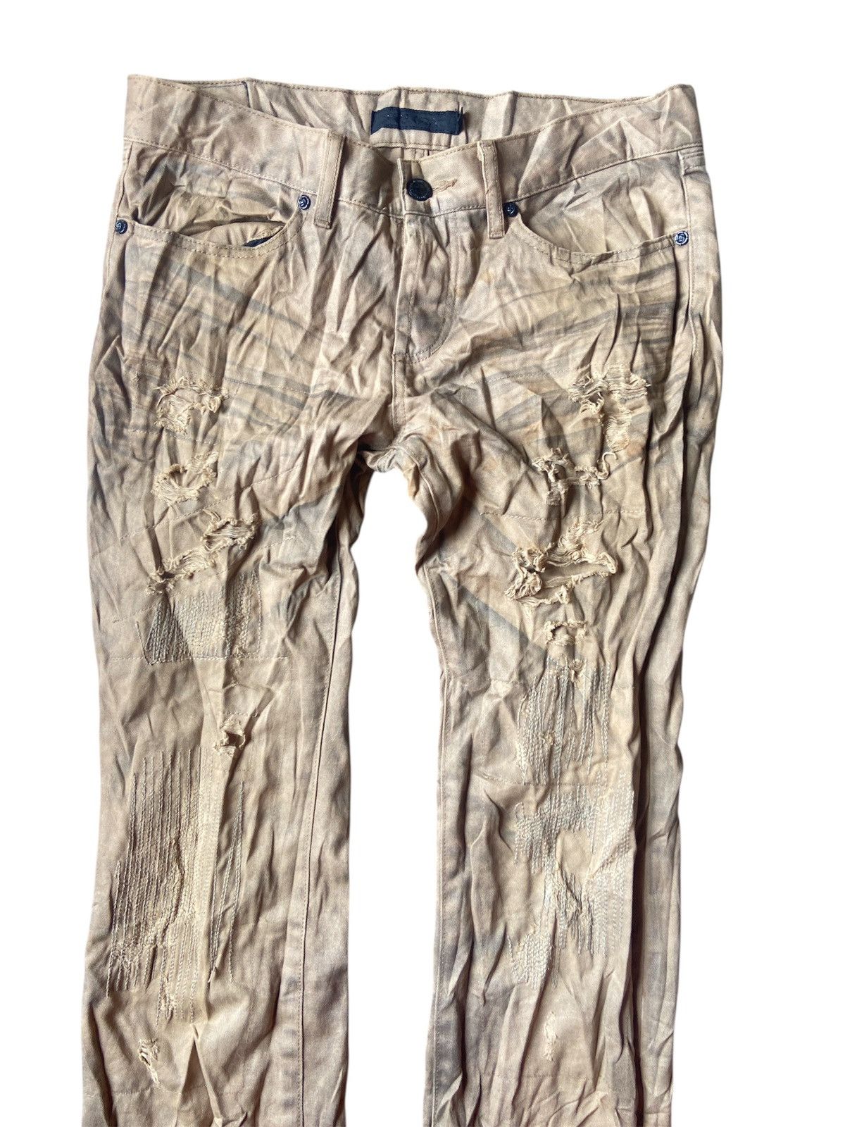 14th Addiction FUGA DISTRESSED FLARE UP BOOTCUT Size 31" - 2 Thumbnail