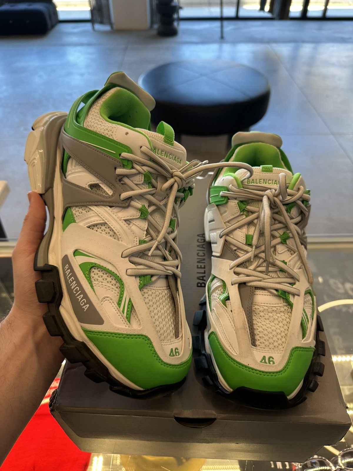 Balenciaga Balenciaga Track Runner Lucky Green Size US 13 / EU 46 - 1 Thumbnail