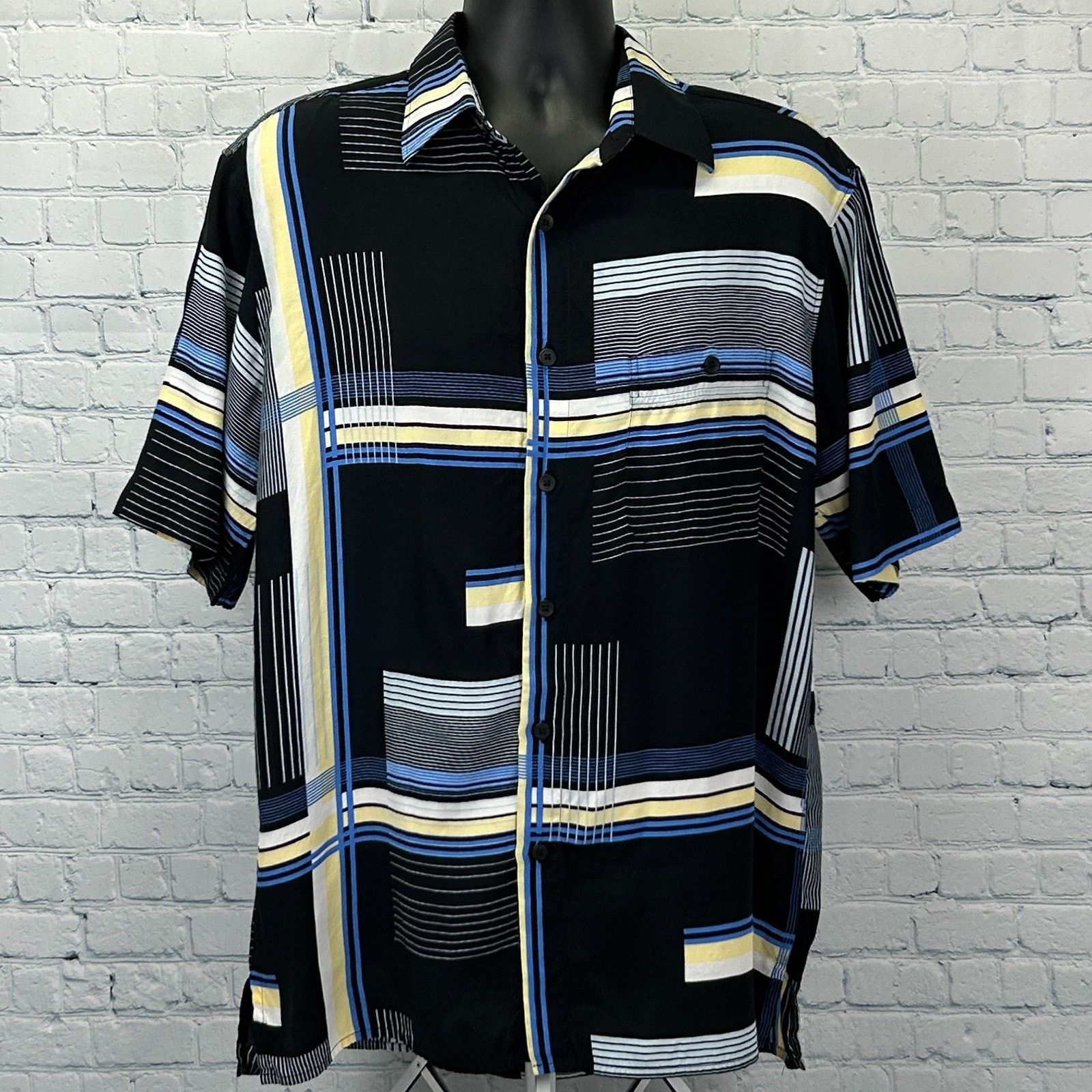 Vintage Vintage 90s Georg Roth of Germany Button Front Shirt Black L Size US L / EU 52-54 / 3 - 2 Thumbnail
