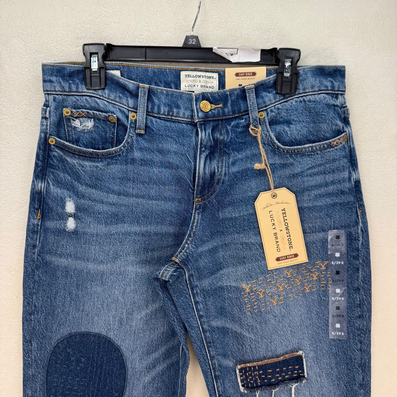 Lucky Brand LUCKY BRAND X YELLOWSTONE WOMEN'S 8/29R TEETER WASH EASY RID Size 30" / US 8 / IT 44 - 2 Thumbnail