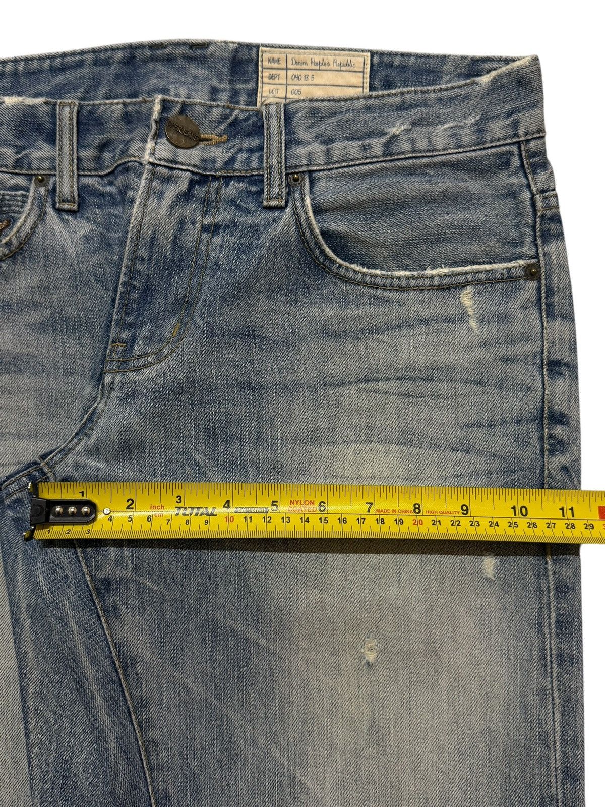 14th Addiction Vintage Y2K Japanese Brand Blue Faded Wash Distress Straight Size US 32 / EU 48 - 11 Thumbnail