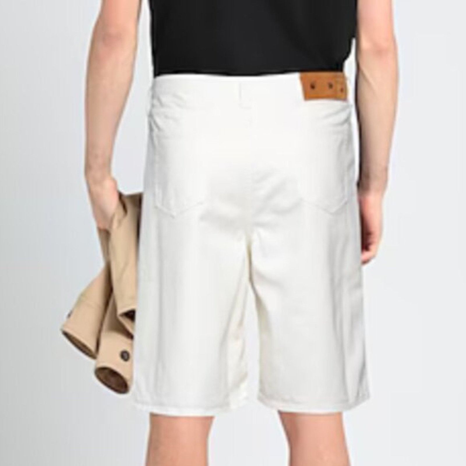 Off-White OFF-WHITE white Denim shorts 30 Size US 30 / EU 46 - 6 Thumbnail