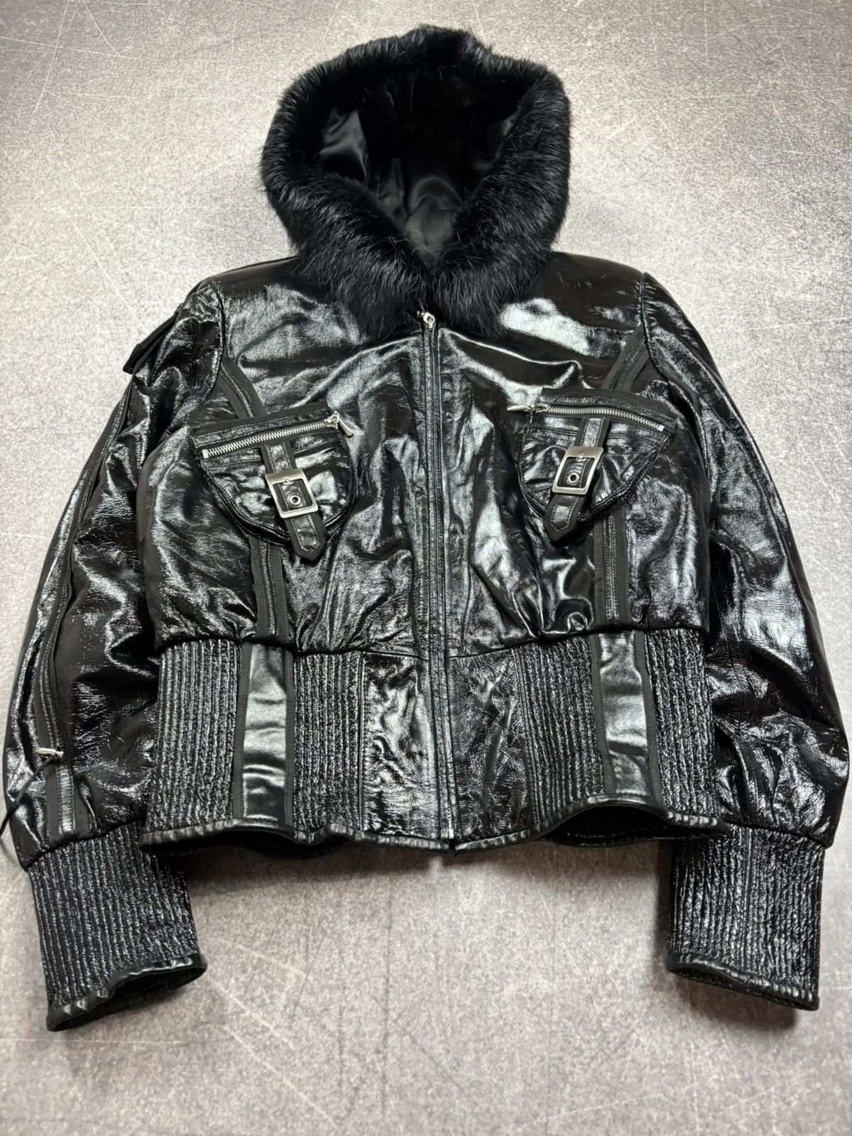 Hysteric Glamour Rick Owens VTG Yohji Yamamoto Style Fur Hood Leather Jacket Size US M / EU 48-50 / 2 - 2 Thumbnail